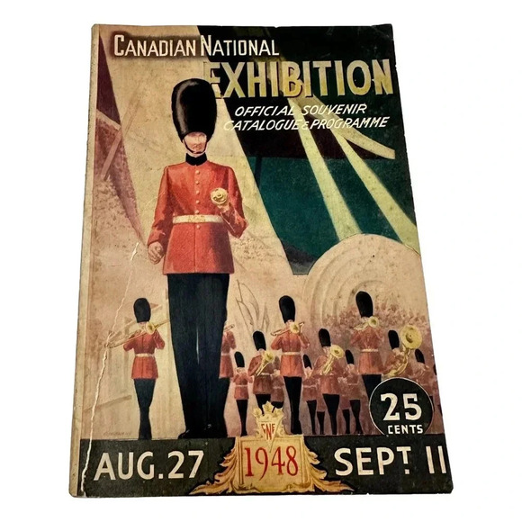 Canadian National Exhibition CNE 1948 Official Souvenir  Catalogue Program - Picture 1 of 12